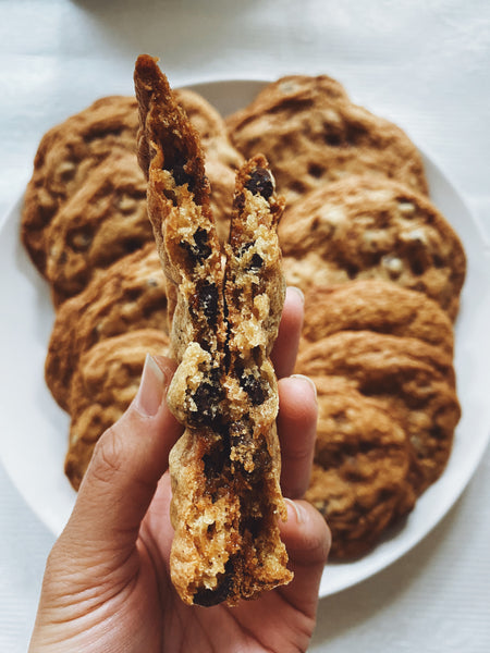 Super Thin Chocolate Chip Toffee Cookies